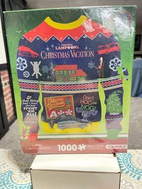 National Lampoon's Christmas Vacation 1000-Piece Puzzle - Navy Multicolor